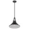 Nuvo Zelda 1-Light Pendant, E26 60W, Black, Black Metal Shade, Faux Leather Straps 60/7645 - alternate 5